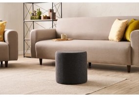 Pouf RONDO Ø 40 cm, marrone scuro