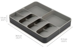 Organizzatore per cassetti da cucina grigio DrawerStore - Joseph Joseph