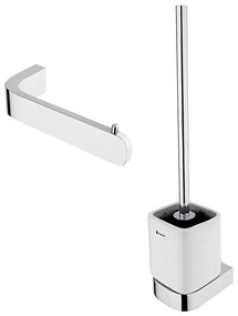 NIMCO NK set-94KN-26 - Scopino a parete e porta carta igienica NIKAU cromo