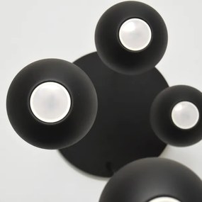 Lampadario LED a sospensione con filo MIDWAY 4xGU10/4,8W/230V nero