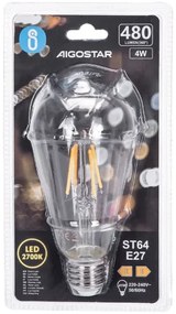 Lampadina LED FILAMENT ST64 E27/4W/230V 2700K - Aigostar