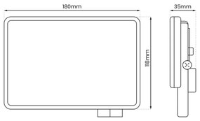 Riflettore LED da esterno LED/50W/230V 5000K IP65