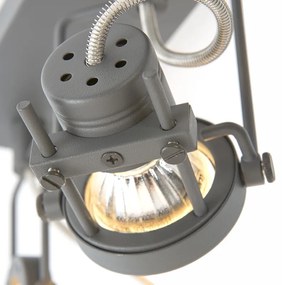 Faretto industriale antracite 3 luci orientabile e inclinabile - Suplux