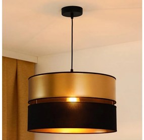 Brilagi - Lampadario a sospensione con filo ROYAL 1xE27/15W/230V diametro 40 cm nero/oro