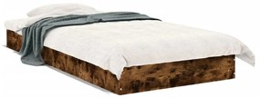 Giroletto Senza Materasso Rovere Fumo 75x190 Cm İn Truciolato /