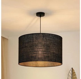 Brilagi - Lampadario a cavo TUBES ROLLER 1xE27/15W/230V Ø 50 cm nero