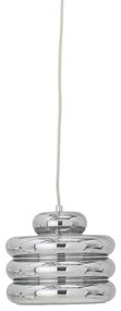 Lampadario argentato con paralume in vetro ø 24 cm Spike – Bloomingville
