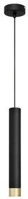 LED Lampadario a sospensione con filo TUBA 1xGU10/4,8W/230V nero/oro