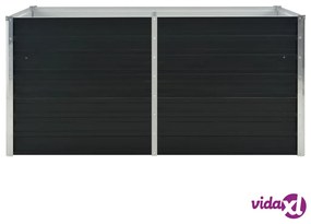 vidaXL Fioriera Rialzata Antracite 160x80x77 cm in Acciaio Zincato