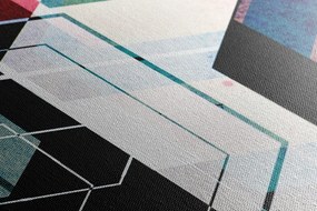 Quadro su tela – Ornamento geometrico multicolore