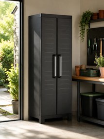 Armadio in Resina 4 Ripiani 65x45x182 cm Keter Detroit Portascope Nero...
