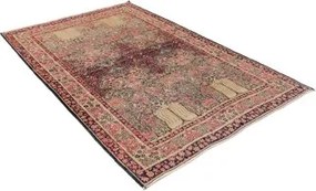 Antik Floreale Rosso Scuro Avorio 138x206 Cm
