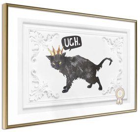 Poster  Cat Rules I  Cornice Quadri Cornice d'oro, Larghezza x Altezza Home decor 30x20