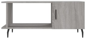 Tavolino da salotto grigio sonoma 90x50x40 cm legno multistrato