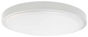 Plafoniera LED bagno 18W 230V IP44 4000K Ø25 cm bianco