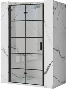 Porta doccia Rea Molier Black 90 + profilo