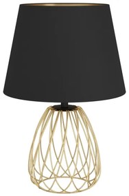 Eglo 390039 - Lampada da tavolo JAZMINIA 1xE27/40W/230V nero/oro