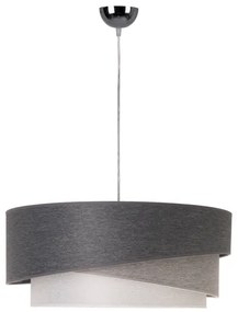 Duolla - Lampadario a sospensione con filo KOBO 1xE27/15W/230V diametro 45 cm antracite/grigio/bianco