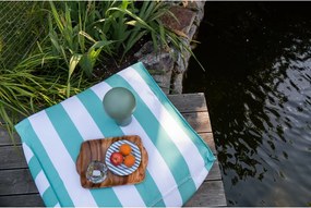 Pouf da giardino bianco e verde – Bonami Essentials