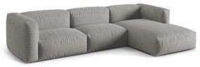 Divano angolare modulare grigio chiaro (angolo destro) Martina - Micadoni Home