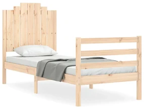 Giroletto con testiera small single in legno massello
