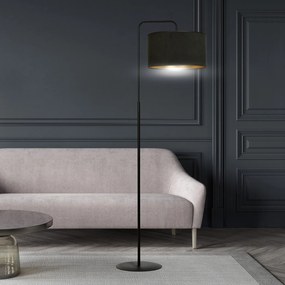 Piantana Contemporaneo Ganesha Acciaio Nero 1 Luce E27 Ip20
