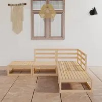 Set Divani da Giardino 5 pz in Legno Massello di Pino 3075494