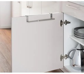 WENKO 53245100 - Portasciugamani TELESCOPE 7x6 cm argento/nero