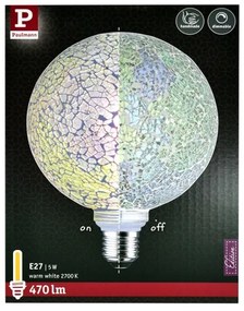 Lampadina LED dimmerabile MOSAIC G125 E27/5W/230V 2700K - Paulmann 28745