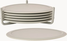 Sottobicchieri in vetro Singles, set da 6