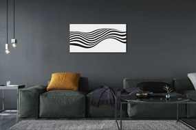 Quadro su tela Zebra Stripes Wave 100x50 cm