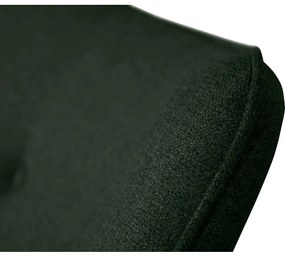 Poltrona con poggiapiedi verde scuro Niko – Ropez