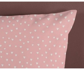 Set copripiumino e federa da bambini rosa in cotone per culla 100x135 cm Wise – Good Morning