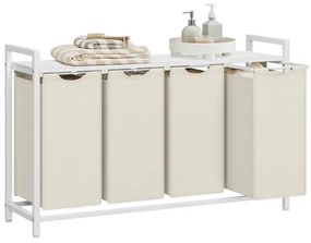 Cesto portabiancheria REX bianco