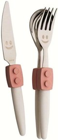 Posate per Bambini - Click Set 3pz - Stile Costruzioni - Rivadossi