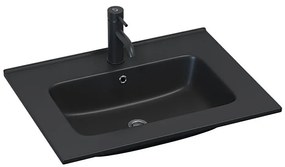 BATH DELUXE 06-060-27-02-00 - Lavabo da incasso LILLESNAD 61 x 46 cm ceramica/nero