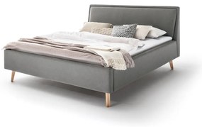 Letto matrimoniale imbottito grigio chiaro rete non inclusa 180x200 cm Frieda – Meise Möbel