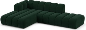 Divano angolare verde scuro ad angolo sinistro Lupine - Micadoni Home