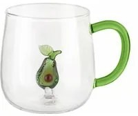 Mug in vetro borosilicato 380 ml avocado