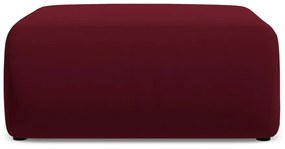 Poggiapiedi burgundy con rivestimento in velluto Ekahi – Makamii