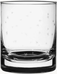 Set di 4 bicchieri da whisky in cristallo soffiato Stars