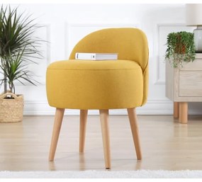 Poltroncina per bambini NIKI, diametro 46 cm, gialla