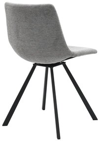 Sedia da pranzo grigio chiaro Yukon - Unique Furniture