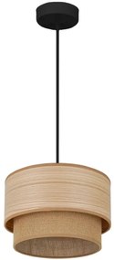 Brilagi - Lampadario Montana Boho 1xE27/15W/230V Ø 25 cm marrone/nero