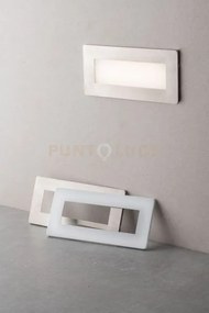 Segnapassi a incasso led bolt bianco e nikel 5w 650lm cct 3000k / 4...