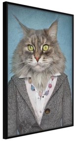 Poster  Animal Alter Ego: Cat  Cornice Quadri Cornice nera, Larghezza x Altezza Home decor 20x30