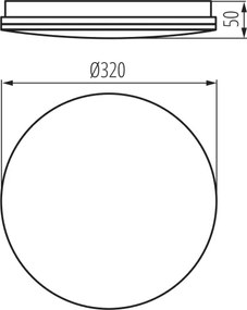 Kanlux 39741 - Plafoniera da soffitto per bagno a LED ENELO LED/17W/230V Ø 32 cm IP44