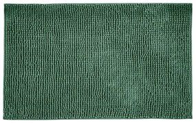 Tappetino da bagno in tessuto verde scuro 50x80 cm Chenille - Allstar