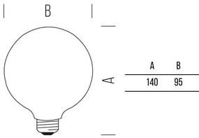 Globo95 Stick 725lm 7,0W E27 GOLD