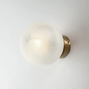 Applique Contemporanea Olaf Metallo Bronzo 1 Luce E14